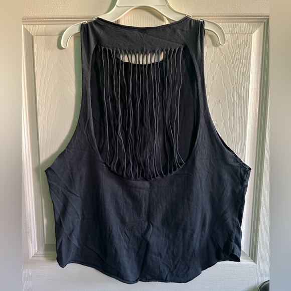 Blue/Gray Distressed Tank Top - Picture 9 of 11